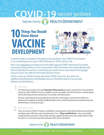 10 things you should know about vaccine development